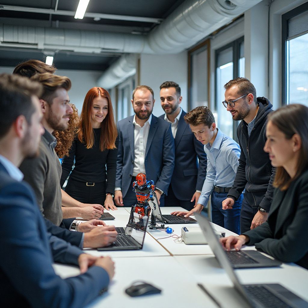 Vizită de studiu la un centru tech